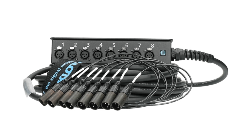 Klotz StraightLink 8/0 XLR 3p8-channel - single ground - 25 m