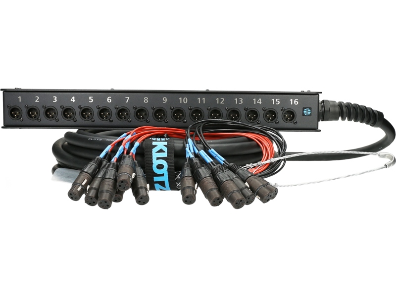 Klotz StraightLink 0/16 XLR 3p16-channel - single ground - 10 m