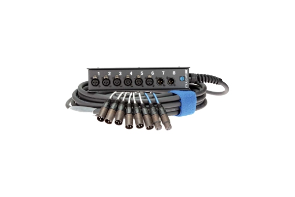 StraightLink 6/2 XLR 3p8-channel - single ground - 20 m