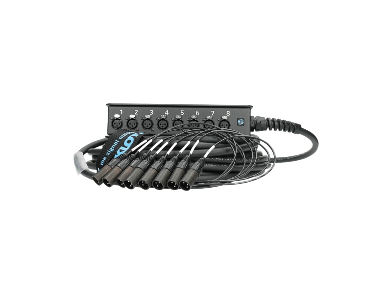 Klotz StraightLink 8/0 XLR 3p8-channel - single ground - 5 m