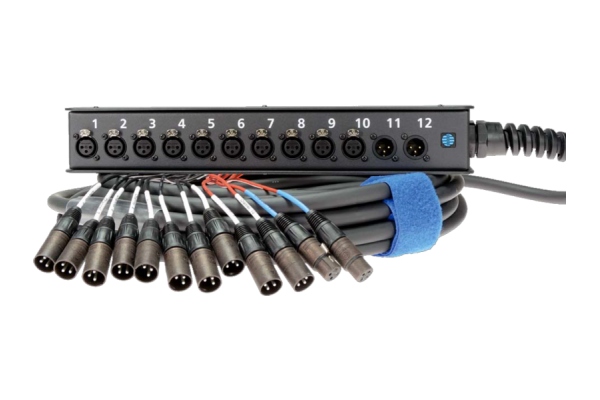 StraightLink 10/2 XLR 3p12-channel - single ground - 20 m