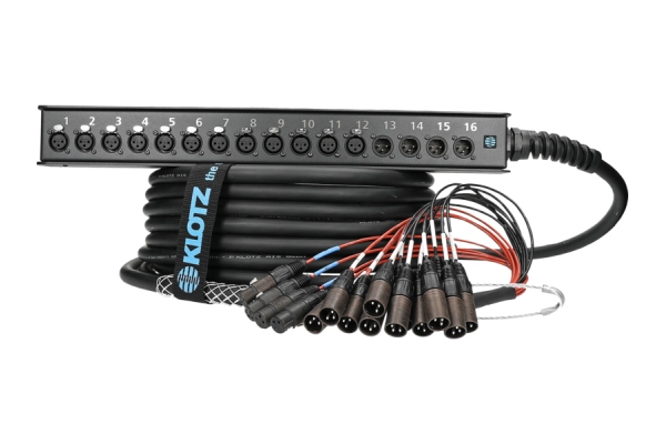 StraightLink 12/4 XLR 3p16-channel - single ground - 15 m