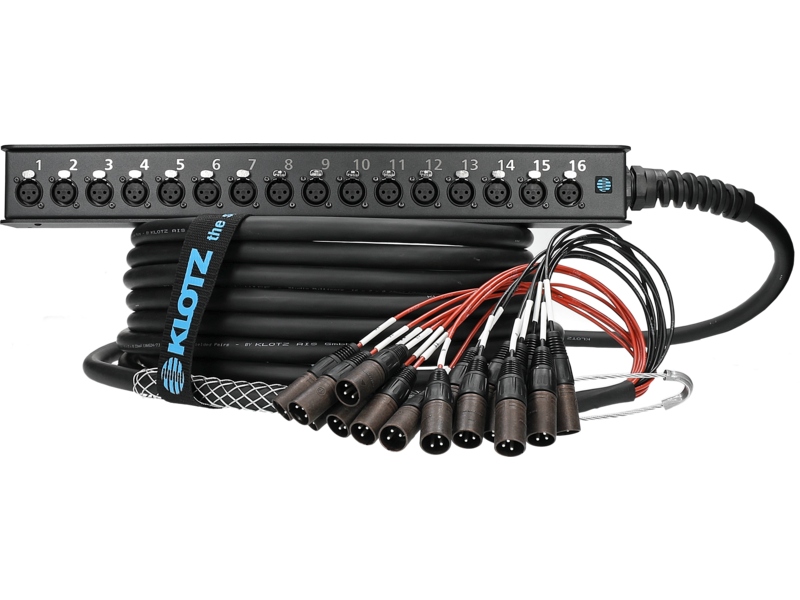 Klotz StraightLink 16/0 XLR 3p16-channel - single ground - 10 m
