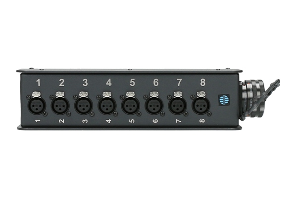 StraightLink 8x XLR 3p F - RMP 25p M8-channel - single ground