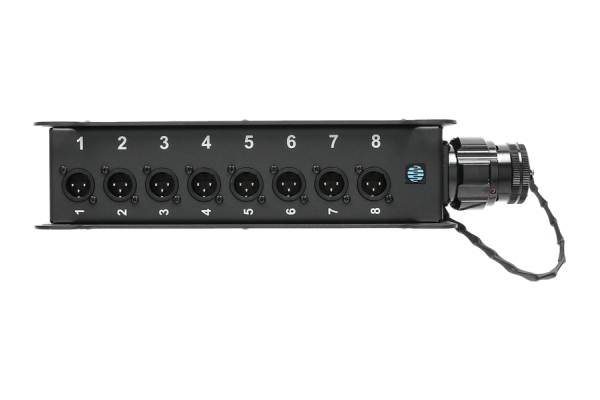 TrussLink 8x XLR 3p M - RMP 25p F8-channel - single ground TrussLink 8x XLR 3p M - RMP 25p F8-channel - single ground