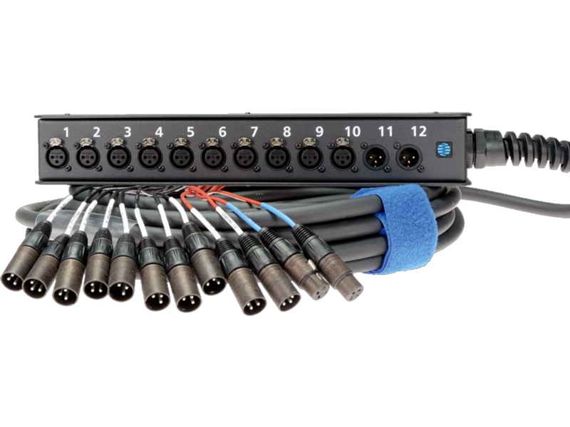 Klotz StraightLink 10/2 XLR 3p12-channel - single ground - 10 m