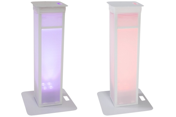 2x Stage Stand variable incl. Cover and Bag, white 2x Stage Stand variable incl. Cover and Bag, white