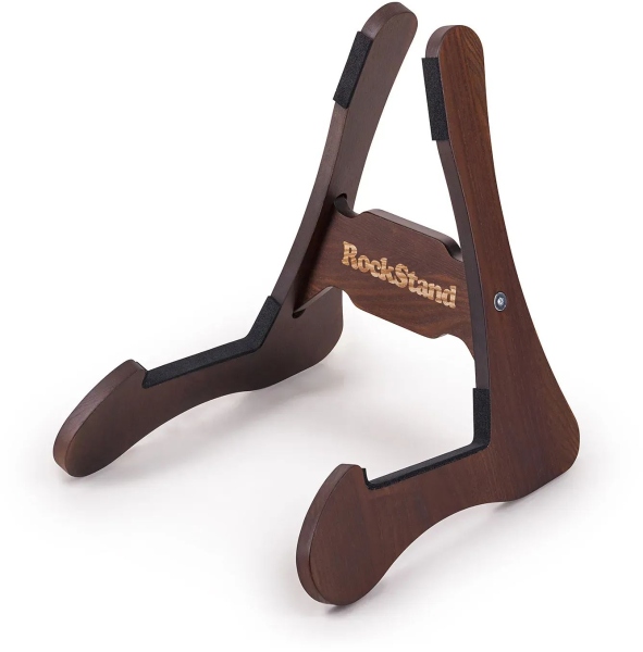 RockStand Wood A-Frame Stand - Acoustic - Brown Oak