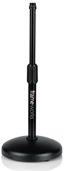 Gator Frameworks Round Base Desktop Mic Stand