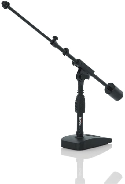 Gator Frameworks Telescoping Boom Mic Stand Desktop & Bass Drum