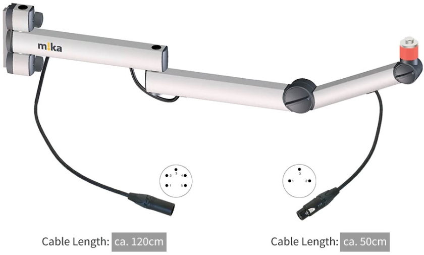 Yellowtec m!ka Mic Arm TV - XLR - OnAir - aluminum
