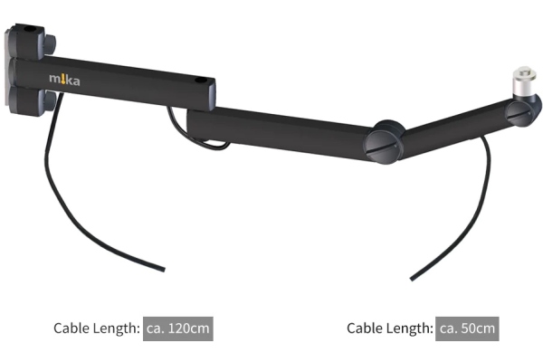 m!ka Mic Arm TV - XLR - OnAir - black m!ka Mic Arm TV - XLR - OnAir - black