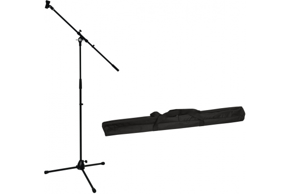Omnitronic Set Microphone Tripod with Boom, PRO bk + Bag