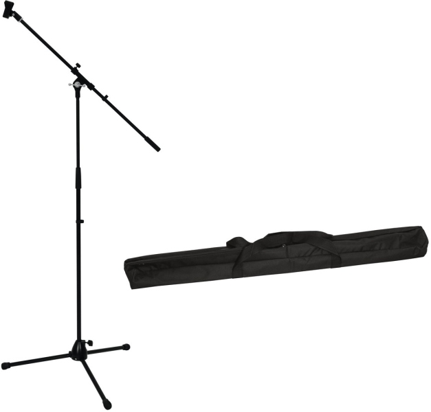 Omnitronic Set Microphone Tripod with Boom, PRO bk + Bag
