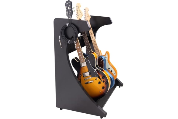 Elite Series 3 Electric/Acoustic Guitar Rack - BLK