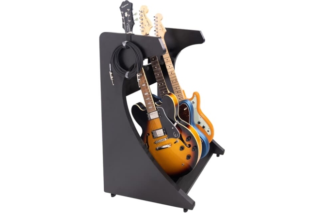 Stativ pentru 3 chitări Gator Frameworks GFW-ELITEGTR3RK-BLK