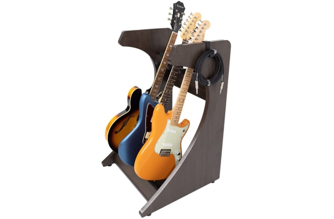 Stativ pentru 3 chitări Gator Frameworks GFW-ELITEGTR3RK-BRN