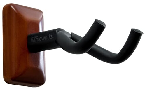 Gator Frameworks Mahogany Wall Mount Guitar Hanger