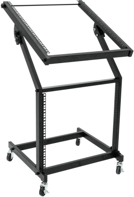 Omnitronic Rack Stand 12U/10U adjustable on Wheels
