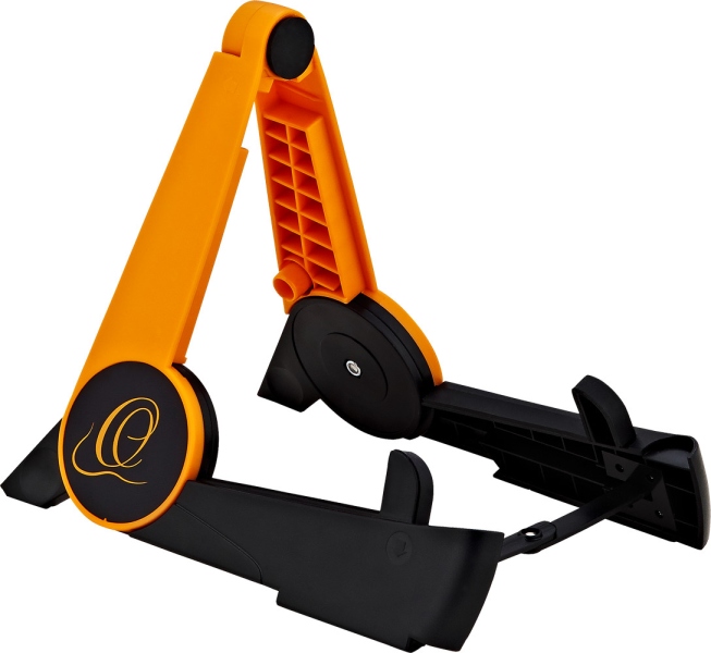 Ortega foldable Ukulele Stand Synthetic - Orange / Black