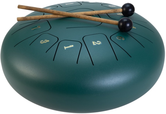 Dimavery TD-12, Steel Tongue Drum, green