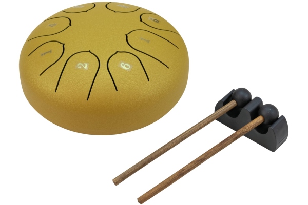 TD-8  Steel Tongue Drum, gold