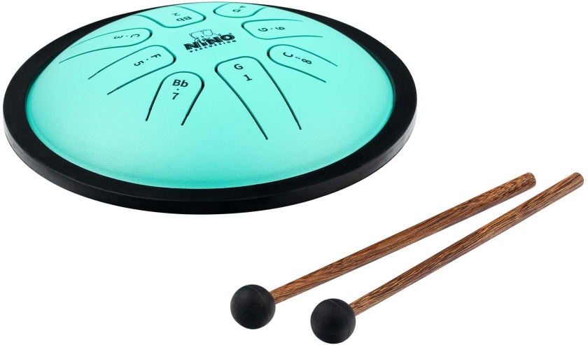 Nino Percussion Steel Tongue Drum Mint Green NINO982
