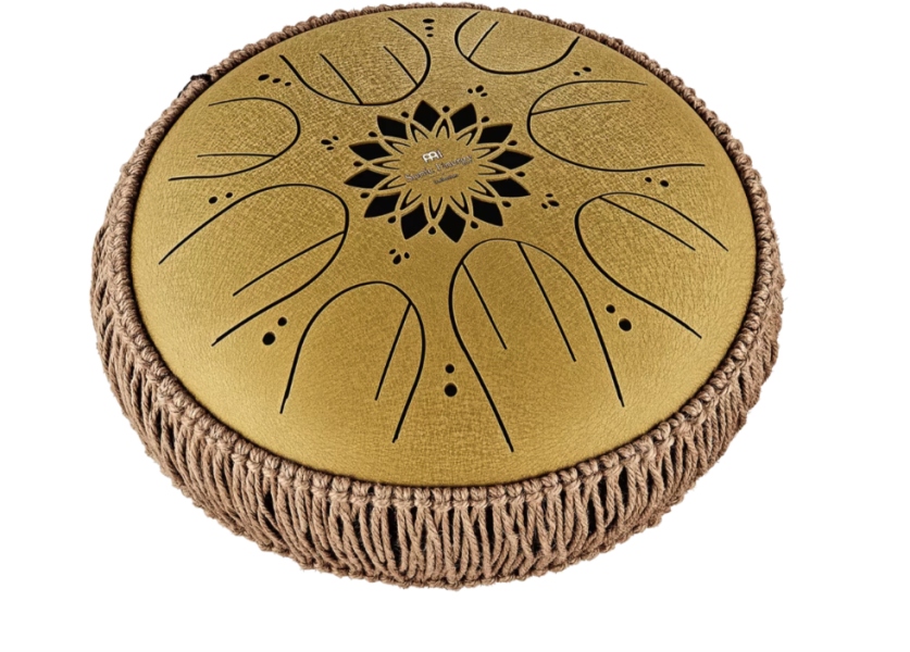 Meinl Sonic Energy Medium Octave Steel Tongue Drum Gold C Major 432Hz 8 Notes 10''/25cm MOSTD3G
