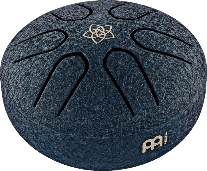 Meinl Sonic Energy Pocket Steel Tongue Drum A Major 6 Notes Navy Blue Venus Flower 3''/7.6 cm