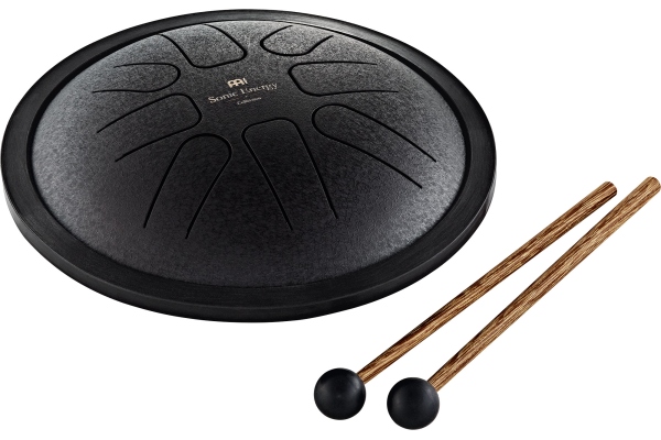 Small Steel Tongue Drum F Minor 7 Black