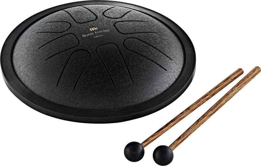Meinl Small Steel Tongue Drum F Minor 7 Black