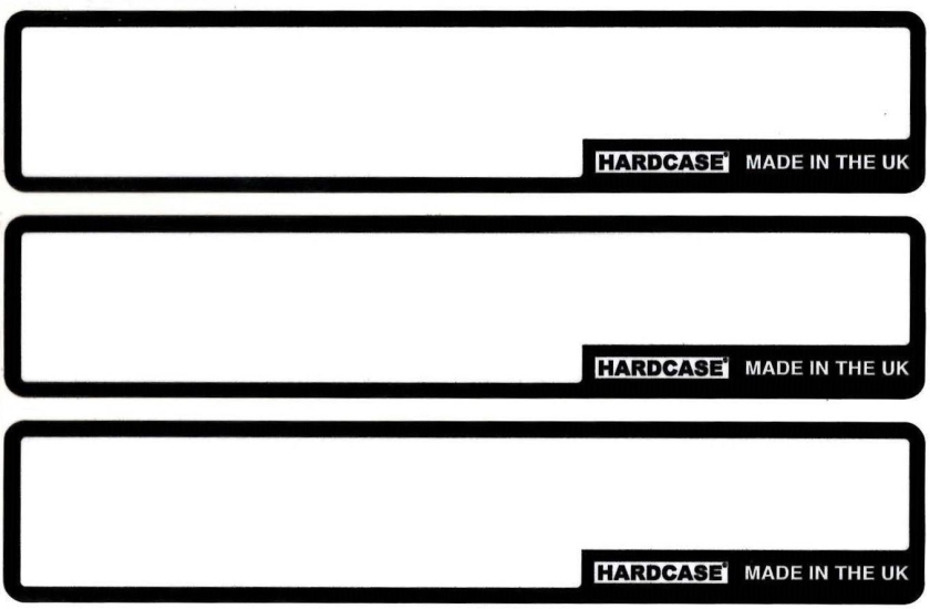 Hardcase Personal I.D Sticker Large - Pack of 5 old Nr. P1060