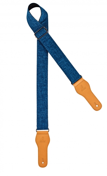 Ortega cotton ukulele strap - blue