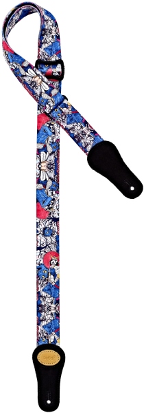 Ortega Nylon Ukulele Strap with Suede - 37mm ''Samurai''