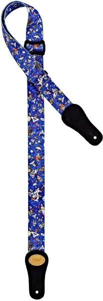 Ortega Nylon Ukulele Strap with Suede - 37mm ''Spaceman''
