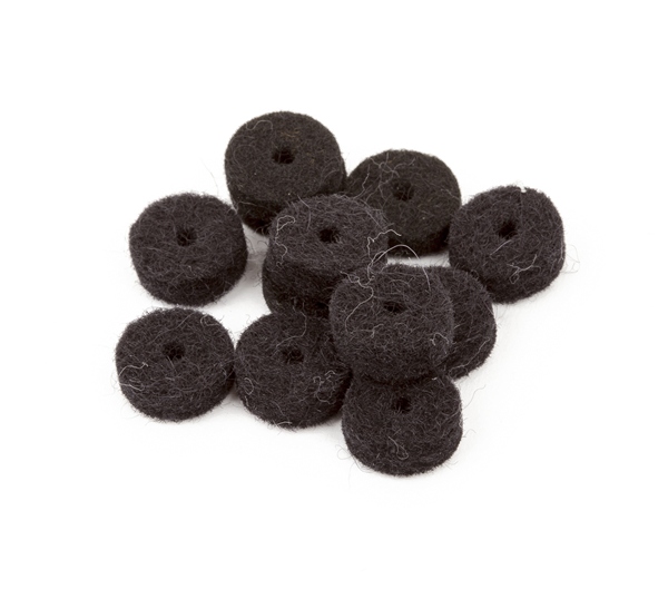 Fender Black Strap Button Felt Washers (12)