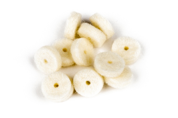 Fender White Strap Button Felt Washers (12)