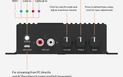 Streamer Audio Rakoit BlackStream SA100 LAN /Wi-Fi /Bluetooth 2x50W