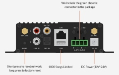Streamer Audio Rakoit BlackStream SA100 LAN /Wi-Fi /Bluetooth 2x50W