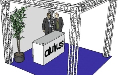 Structură aluminiu  Alutruss Truss set QUADLOCK 6082 square 4x4x3.5m (WxDxH)