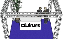 Structură aluminiu  Alutruss Truss set QUADLOCK 6082 square 4x4x3.5m (WxDxH)