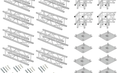 Structură aluminiu  Alutruss Truss set QUADLOCK 6082 square 4x4x3.5m (WxDxH)