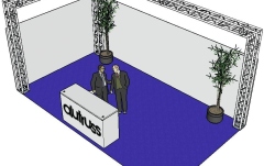 Structură metalică în formă de L Alutruss Truss set QUADLOCK 6082 L-Figure 7x4x3.5m (WxDxH)