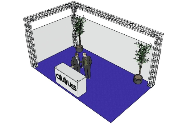 Truss set QUADLOCK 6082 L-Figure 7x4x3.5m (WxDxH)