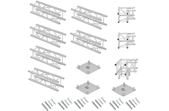 Structură metalică în formă de L Alutruss Truss set QUADLOCK 6082 L-Figure 7x4x3.5m (WxDxH)