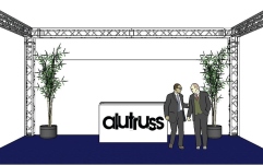 Structură metalică în formă de U Alutruss Truss set QUADLOCK 6082 U-Figure 7x4x3.5m (WxDxH)