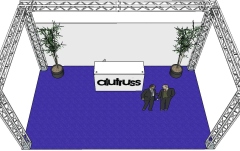 Structură metalică în formă de U Alutruss Truss set QUADLOCK 6082 U-Figure 7x4x3.5m (WxDxH)