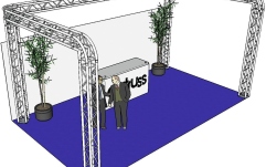 Structură metalică în formă de U Alutruss Truss set QUADLOCK 6082R U-Figure 7x4x3.5m (WxDxH)