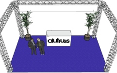 Structură metalică în formă de U Alutruss Truss set QUADLOCK 6082R U-Figure 7x4x3.5m (WxDxH)