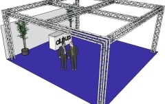 Structura metalica integrala Alutruss Truss set QUADLOCK 6082 square 7.71x7.71x3.5m (WxDxH)